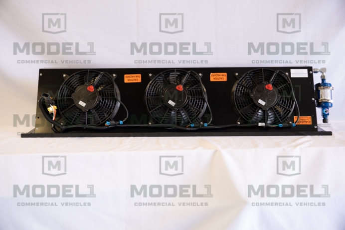 CONDENSER, 3-FAN, BLACK SCREEN TRANSAIR