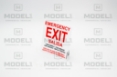 Picture of EMERGENCY EXIT DECAL (ENGLISH/