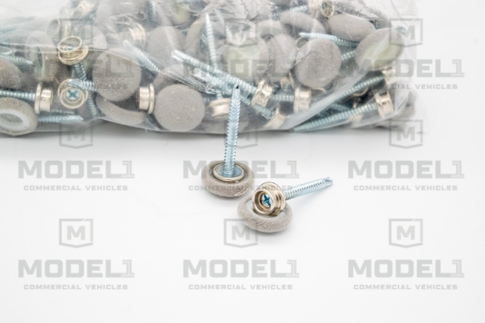 Picture of BUTTON ASSEMBLED VINYL GREY (W